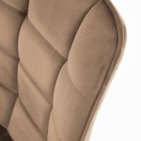 K332 Kαρέκλα τραπεζαρίας μπεζ 46x61x84 με ύψος καθίσματος 48cm