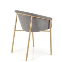 K489 Καρέκλα μπεζ  59x56x80 με ύψος καθίσματος 46 cm