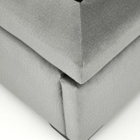 Κρεβάτι Continental με αποθηκευτικό χώρο σε γκρι (για στρώμα 160x200cm)