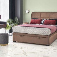 CONTINENTAL 2 160 Κρεβάτι με αποθηκευτικό χώρο σε μπεζ (για στρώμα 160x200cm)