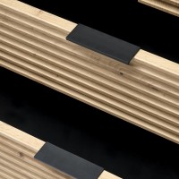 Ντουλάπα MURANO S-1, δρυς / μαύρο 80x53x205cm