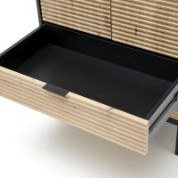 Ντουλάπα MURANO S-1, δρυς / μαύρο 80x53x205cm