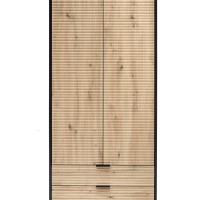 Ντουλάπα MURANO S-1, δρυς / μαύρο 80x53x205cm