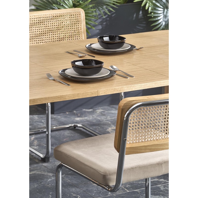 Τραπέζι προέκτασης ELEFANTE RECTANGLE, φυσική δρυς 160-240x100x77Y 2010001194248