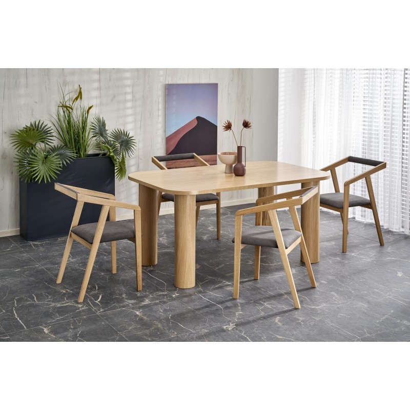 Τραπέζι προέκτασης ELEFANTE RECTANGLE, φυσική δρυς 160-240x100x77Y 2010001194248