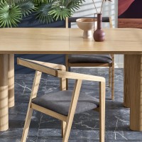Τραπέζι προέκτασης ELEFANTE RECTANGLE, φυσική δρυς 160-240x100x77Y 2010001194248