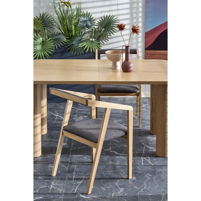 Τραπέζι προέκτασης ELEFANTE RECTANGLE, φυσική δρυς 160-240x100x77Y 2010001194248