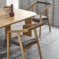 Τραπέζι προέκτασης ELEFANTE RECTANGLE, φυσική δρυς 160-240x100x77Y 2010001194248