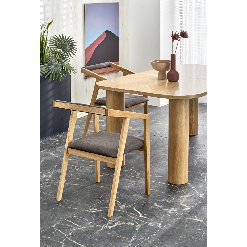 Τραπέζι προέκτασης ELEFANTE RECTANGLE, φυσική δρυς 160-240x100x77Y 2010001194248