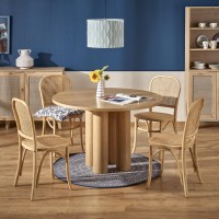 ELEFANTE ΣΤΡΟΓΓΥΛΟ τραπέζι  φυσική δρυς 120x120x77Y 2010001194255