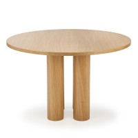 ELEFANTE ΣΤΡΟΓΓΥΛΟ τραπέζι  φυσική δρυς 120x120x77Y 2010001194255