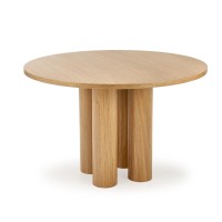 ELEFANTE ΣΤΡΟΓΓΥΛΟ τραπέζι  φυσική δρυς 120x120x77Y 2010001194255
