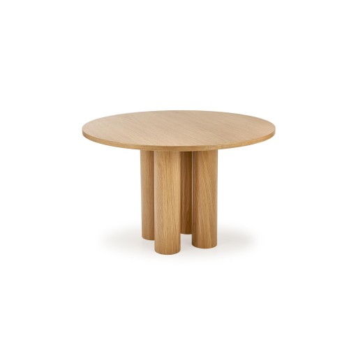 ELEFANTE ΣΤΡΟΓΓΥΛΟ τραπέζι  φυσική δρυς 120x120x77Y 2010001194255