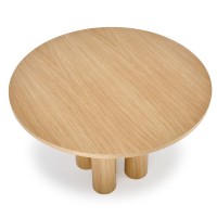 ELEFANTE ΣΤΡΟΓΓΥΛΟ τραπέζι  φυσική δρυς 120x120x77Y 2010001194255