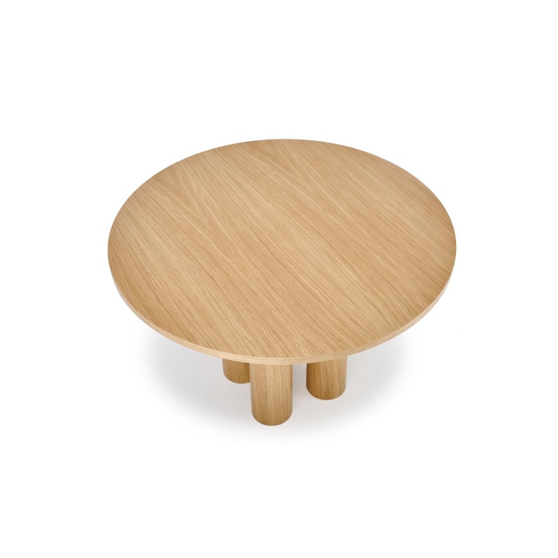 ELEFANTE ΣΤΡΟΓΓΥΛΟ τραπέζι  φυσική δρυς 120x120x77Y 2010001194255