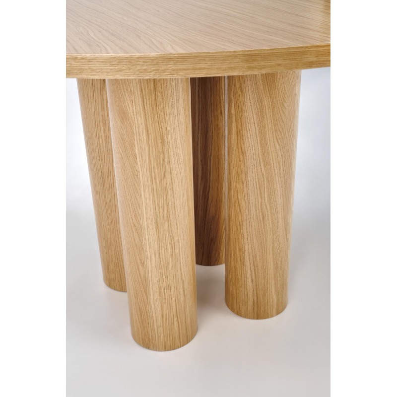 ELEFANTE ΣΤΡΟΓΓΥΛΟ τραπέζι  φυσική δρυς 120x120x77Y 2010001194255