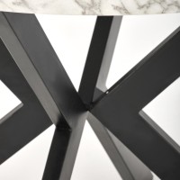Τραπέζι PERONI, λευκό μάρμαρο / μαύρο Φ100-250/100/75 cm 2010001194323