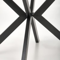 Τραπέζι PERONI, λευκό μάρμαρο / μαύρο Φ100-250/100/75 cm 2010001194323