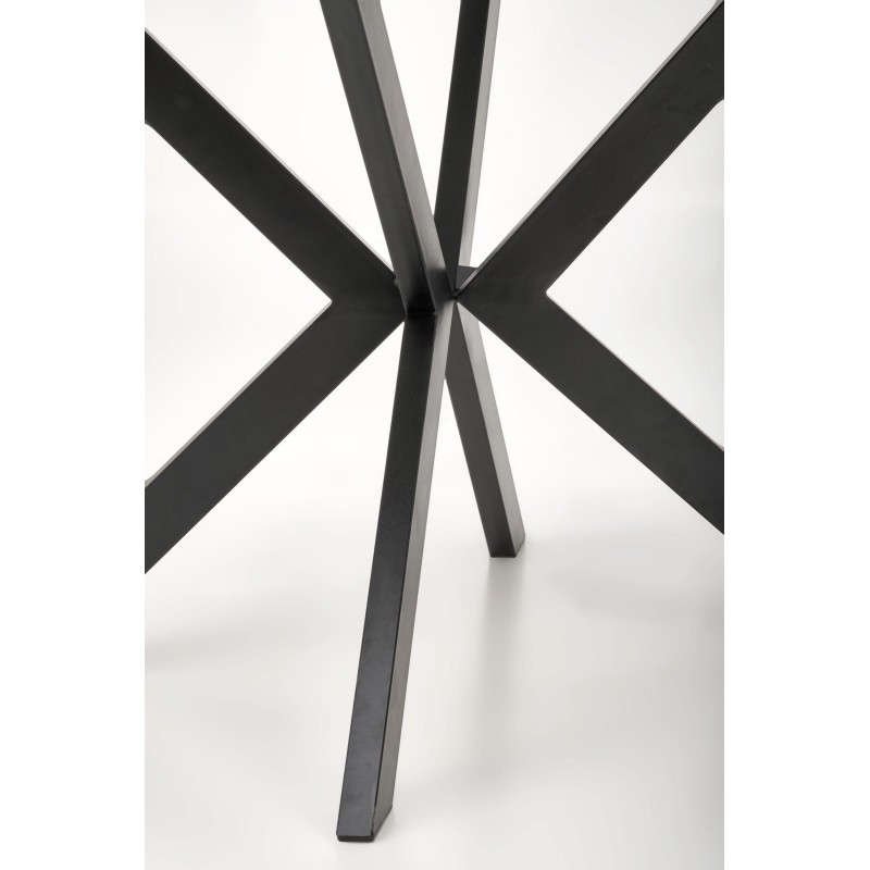 Τραπέζι PERONI, λευκό μάρμαρο / μαύρο Φ100-250/100/75 cm 2010001194323