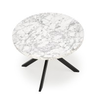 Τραπέζι PERONI, λευκό μάρμαρο / μαύρο Φ100-250/100/75 cm 2010001194323
