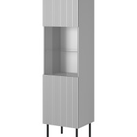 Βιτρίνα ASENSIO KM-1 σε ανοιχτό γκρι 50x42x180cm
