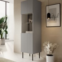 Βιτρίνα ASENSIO KM-1 σε ανοιχτό γκρι 50x42x180cm