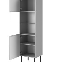 Βιτρίνα ASENSIO KM-1 σε ανοιχτό γκρι 50x42x180cm