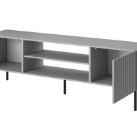 ASENSIO Έπιπλο τηλεόρασης ανοιχτό γκρι / μαύρο 180x42x57 cm 2010001194538