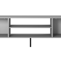 ASENSIO Έπιπλο τηλεόρασης ανοιχτό γκρι / μαύρο 180x42x57 cm 2010001194538