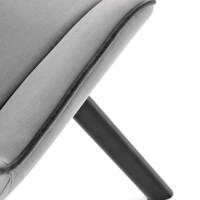 K520 Καρέκλα τραπεζαρίας με λειτουργία περιστροφής γκρι 46x61x84 με ύψος καθίσματος 48cm