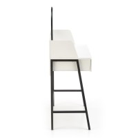 Μουντουάρ με καθρέφτη AGNES λευκό/μαύρο : 80x42x120 cm