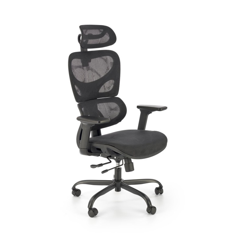 GOTARD Καρέκλα γραφείου με μηχανισμό MULTIBLOCK μαύρη 71x75x114cm