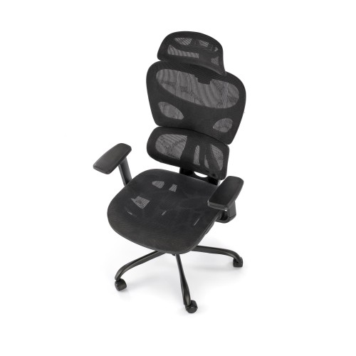 GOTARD Καρέκλα γραφείου με μηχανισμό MULTIBLOCK μαύρη 71x75x114cm
