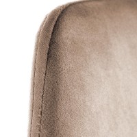 K460 Kαρέκλα τραπεζαρίας βελούδο μπεζ  49x54x84 με ύψος καθίσματος 46cm