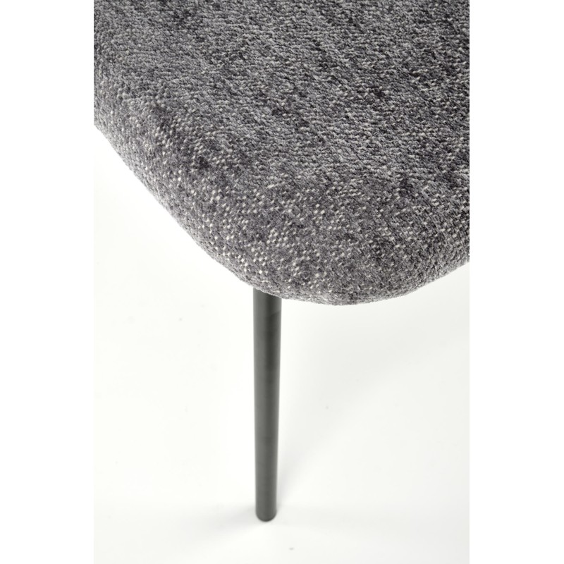 K497 Καρέκλα, ανοιχτό γκρι διαστάσεις: 52/62/82cm και ύψος καθίσματος 46 cm