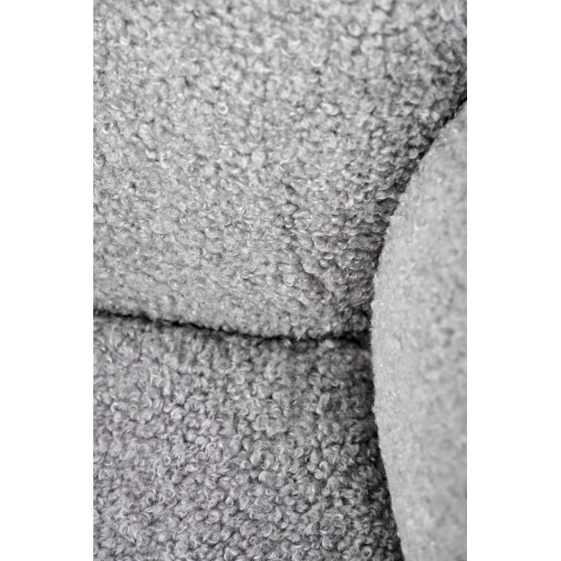 K498 Καρέκλα, γκρι boucle-μαυρο 64/63/90 cm, με λειτουργία περιστροφής  2010001195511