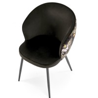 K506 Καρέκλα τραπεζαρίας πολύχρωμη 55x60x82 με ύψος καθίσματος 50cm