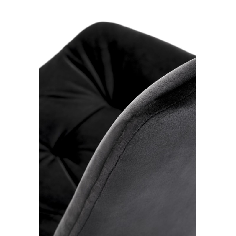 K519 Καρέκλα μαύρη 54x63x86 με ύψος καθίσματος 47 cm