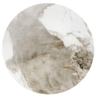 CECILIA_S τραπεζάκι σαλονιού, μάρμαρο-γκρι-χρυσό 48/48/45 cm