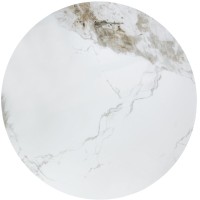 Τραπεζάκι σαλονιού GENESIS, λευκό / καρυδί/ χρυσό 70x70x43 cm