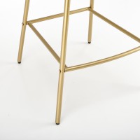 H113 Σκαμπό μπαρ μαύρο/λευκό 47x55x85 με ύψος καθίσματος 65 cm
