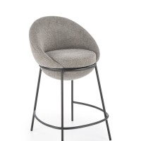 H118 Σκαμπό μπαρ γκρι 53x57x90 με ύψος καθίσματος 65cm