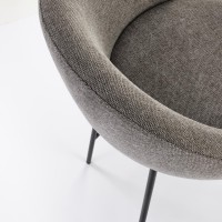 H118 Σκαμπό μπαρ γκρι 53x57x90 με ύψος καθίσματος 65cm