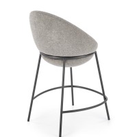 H118 Σκαμπό μπαρ γκρι 53x57x90 με ύψος καθίσματος 65cm