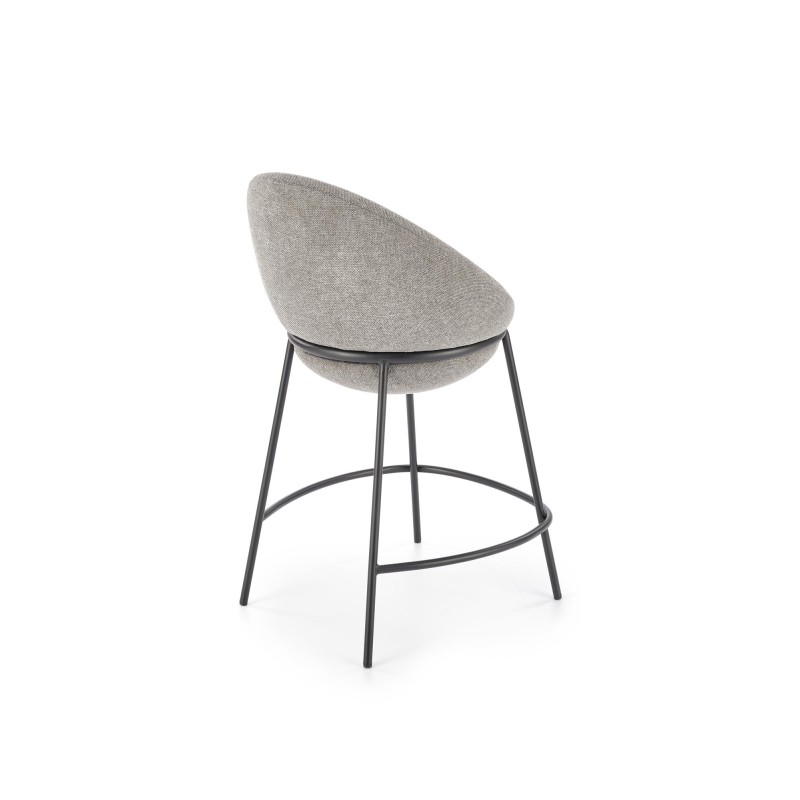 H118 Σκαμπό μπαρ γκρι 53x57x90 με ύψος καθίσματος 65cm