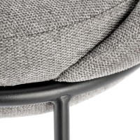 H118 Σκαμπό μπαρ γκρι 53x57x90 με ύψος καθίσματος 65cm