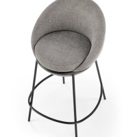 H118 Σκαμπό μπαρ γκρι 53x57x90 με ύψος καθίσματος 65cm