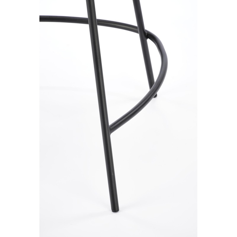 H118 Σκαμπό μπαρ μπεζ  53x57x90 με ύψος καθίσματος 65cm