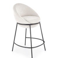 H118 Σκαμπό μπαρ μπεζ  53x57x90 με ύψος καθίσματος 65cm