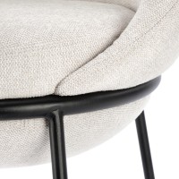 H118 Σκαμπό μπαρ μπεζ  53x57x90 με ύψος καθίσματος 65cm